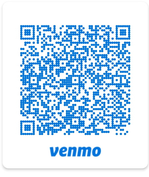 Scan to give via Venmo